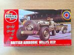 1:72 1/72 Airfix British Airborne Willys Jeep, Overige merken, 1:50 of kleiner, Auto, Ophalen of Verzenden