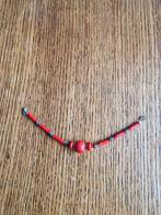 Mooi rood armbandje - lengte incl slot 16 cm, Ophalen of Verzenden, Zo goed als nieuw, Rood