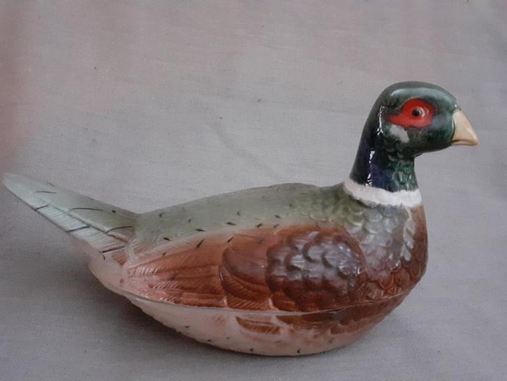 Terrine in de vorm van "Fazant" "Michel Caugant", Antiek en Kunst, Curiosa en Brocante, Ophalen of Verzenden