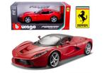 Ferrari LaFerrari modelauto 1:24 rood Bburago, Hobby en Vrije tijd, Modelauto's | 1:24, Ophalen of Verzenden, Nieuw, Auto, Bburago