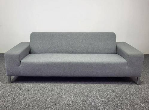 Gelderland 6511 Bank Grijs, Huis en Inrichting, Fauteuils, Gebruikt, Stof, 125 cm of meer, 75 tot 100 cm, Ophalen