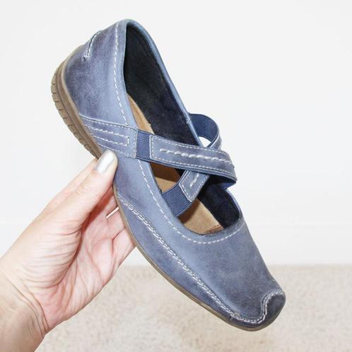 Mooie Blauw Leren Enrico Rossi Schoenen s2 (Maat 38) € 20,-, Kleding | Dames, Schoenen, Zo goed als nieuw, Instappers, Blauw, Ophalen of Verzenden