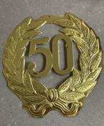 Feestversiering deurbord 50 jaar goudkleurig, Ophalen of Verzenden, Zo goed als nieuw, Versiering, Abraham of Sarah