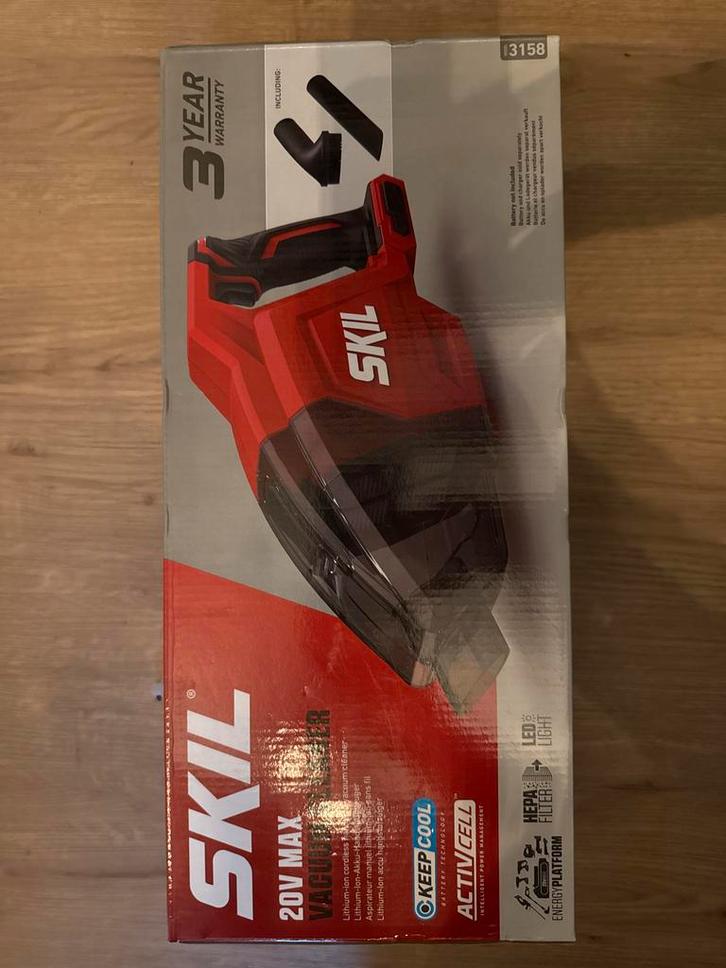 Skil Accu 20v Stofzuiger Nieuw in de doos - Model 3158, Doe-het-zelf en Verbouw, Reinigingsmachines, Nieuw, Overige typen, Ophalen of Verzenden