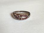 Vintage ring zilver robijn, Verzenden, Zo goed als nieuw, Zilver