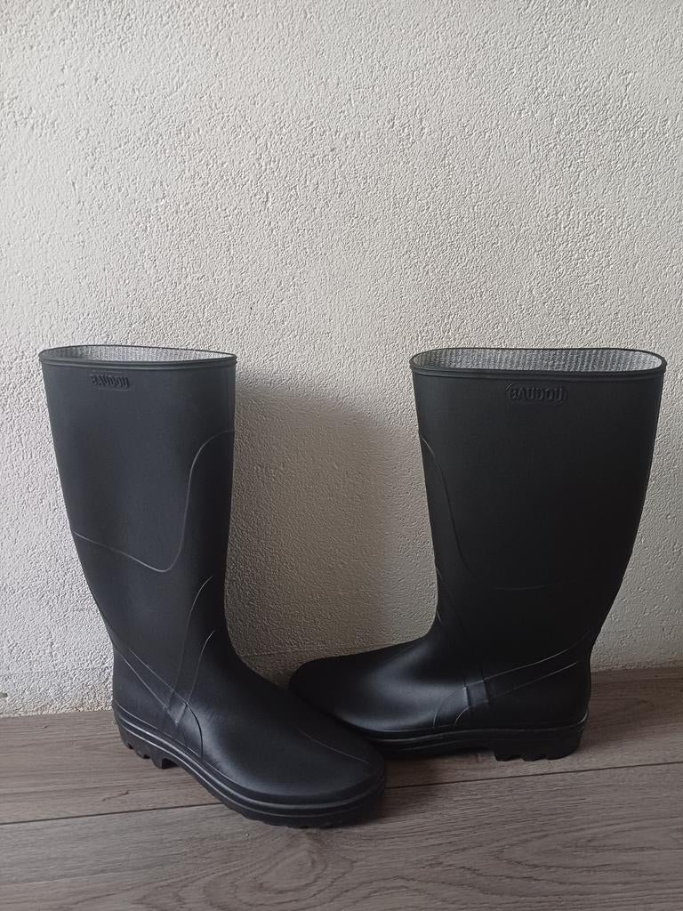Boudou Regenlaarzen - Maat 44, Ophalen of Verzenden, Zwart, Regenlaarzen