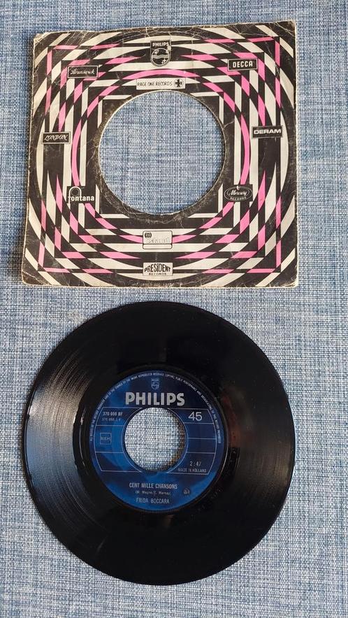 Single Frida Boccara - Cent Mille Chansons  top40hit 1969, Cd's en Dvd's, Vinyl Singles, Gebruikt, Single, Pop, 7 inch, Ophalen of Verzenden