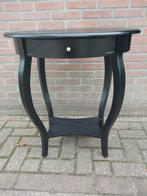 Mooi ovaal bloemen tafeltje, Huis en Inrichting, Tafels | Sidetables, Ophalen, Ovaal