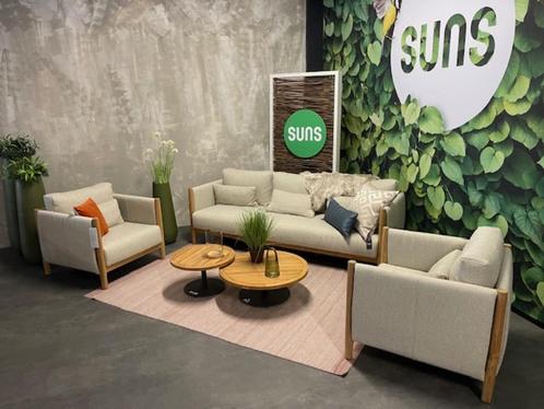 Suns outdoor : Tagia  Sofa lounge set Demo model € 7000, Tuin en Terras, Tuinsets en Loungesets, Nieuw, Loungeset, Teakhout, 5 zitplaatsen