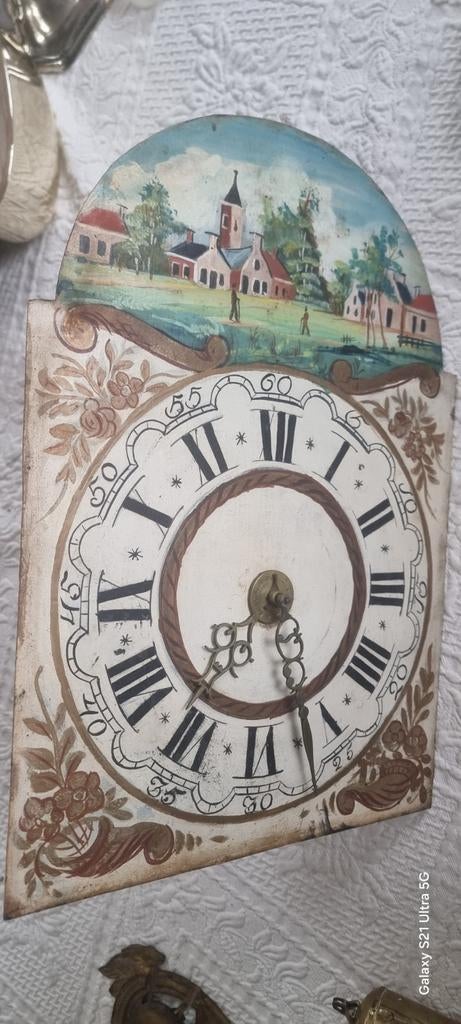 Friese staartklok uurwerkset antiek, Antiek en Kunst, Antiek | Klokken, Ophalen of Verzenden