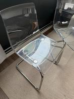 2x IKEA Tobias stoelen - Transparant design, Ophalen, Kunststof, Gebruikt, Twee