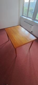 Vintage/RetroAntiek uitschuifbare eetrafel massief teak hout, Huis en Inrichting, Tafels | Eettafels, Gebruikt, Teakhout, 200 cm of meer