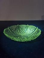 Antiek Mangaan Glas Schaal, Ophalen of Verzenden