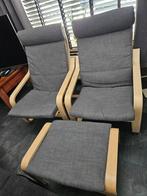 2x Ikea Fauteuil, Huis en Inrichting, Stoelen, Ophalen, Gebruikt, Twee, Bruin