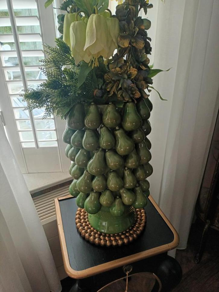 Prachtige grote exclusieve  peren  vaas xxl, Huis en Inrichting, Woonaccessoires | Vazen, Nieuw, Overige kleuren, 50 tot 75 cm