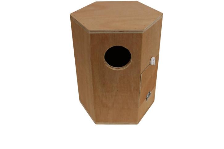Broedblok | nestkast Bourke parkieten 6 kantige nieuw, Dieren en Toebehoren, Vogels | Hokken en Kooien, Nieuw, Vogelkooi, Hout