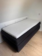 Boxspring 90x200 ANDELVA GC45 grijs-41 Jysk, Ophalen, 90 cm, Eenpersoons, Zo goed als nieuw