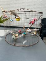 Lampenkap met vogeltjes., Ophalen of Verzenden, Rond