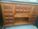 Massief Eiken Houten Dressoir/Buffetkast heel zwaar vintage, Huis en Inrichting, Kasten | Buffetkasten, Ophalen, Gebruikt, 100 tot 150 cm