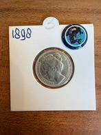 1/2 Gulden Nederland 1898, ½ gulden, Zilver, Ophalen of Verzenden, Koningin Wilhelmina