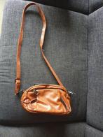 tas schouder cognac 3 vakken gianni 21 x 15 cm, Ophalen, Zo goed als nieuw, Bruin, Schoudertasje