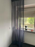 Vitrage donkerblauw Roobol nieuw, Modern klassiek, Nieuw, 200 cm of meer, Blauw