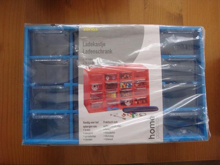 Ladenkastje met 16 laatjes hobbykastje nieuw, Hobby en Vrije tijd, Overige Hobby en Vrije tijd, Nieuw, Ophalen of Verzenden