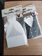 80 cadeaudozen bruiloft jurk en pak, Hobby en Vrije tijd, Feestartikelen, Ophalen of Verzenden, Nieuw, Geboorte of Huwelijk