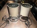2x Tafellampen, Huis en Inrichting, Lampen | Tafellampen, Ophalen of Verzenden, Zo goed als nieuw, Metaal, Minder dan 50 cm