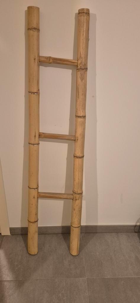 Bamboe Ladder - Decoratief & Functioneel, Doe-het-zelf en Verbouw, Ladders en Trappen, Gebruikt, Ladder, Minder dan 2 meter, Ophalen