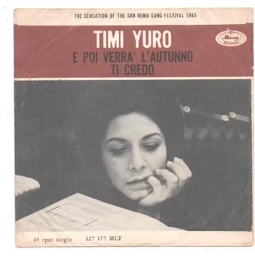 Timi Yuro-  E Poi Verra' l' Autunno beschikbaar voor biedingen