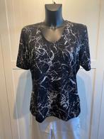 Betty Barclay top shirt #travelstof zwart wit grafisch L 40, Verzenden, Zwart, Maat 42/44 (L), Betty Barclay
