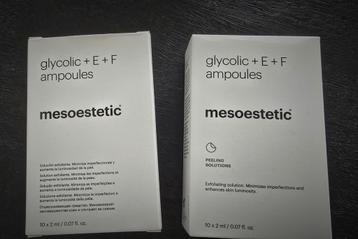 Mesoestetic glycolic +E+F ampullen beschikbaar voor biedingen