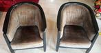 Twee klassieke club fauteuils, Art deco / Jugendsti l stijl, Ophalen, Gebruikt, Twee, Hout