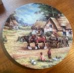 Beschilderd wandbord: "Sowing the corn" (Wedgwood), Ophalen of Verzenden, Zo goed als nieuw