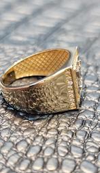 Prachtige 14karaat gouden zegelring Adelaar, Heer, Nieuw, Ophalen of Verzenden, Goud