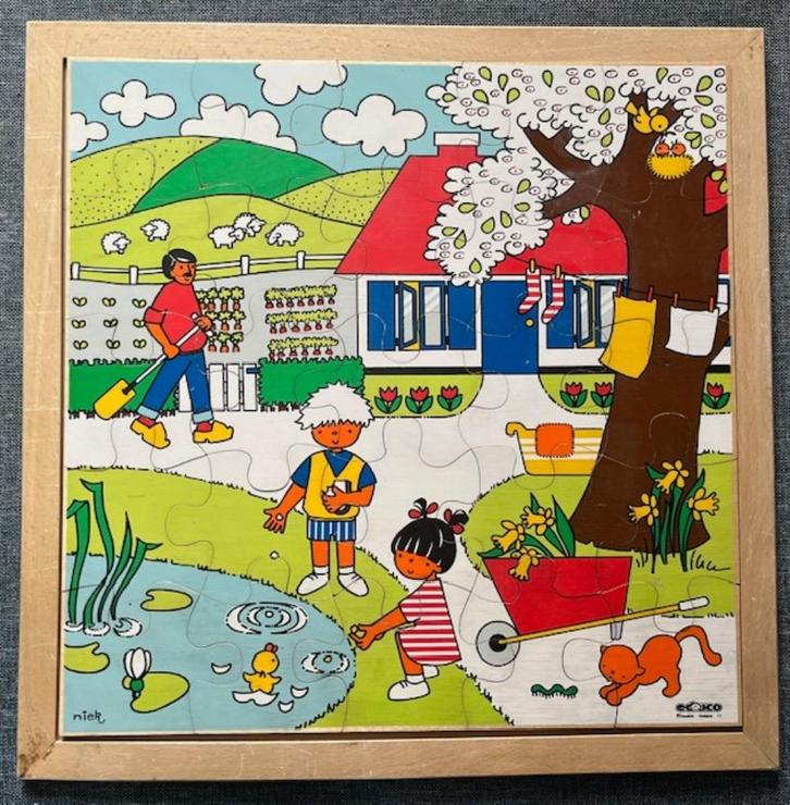 Houten puzzel Rolf (25 stukjes), Kinderen en Baby's, Speelgoed | Educatief en Creatief, Gebruikt, Puzzelen, Ophalen