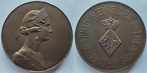 Koningin Astrid 1935, Postzegels en Munten, Penningen en Medailles, Buitenland, Verzenden