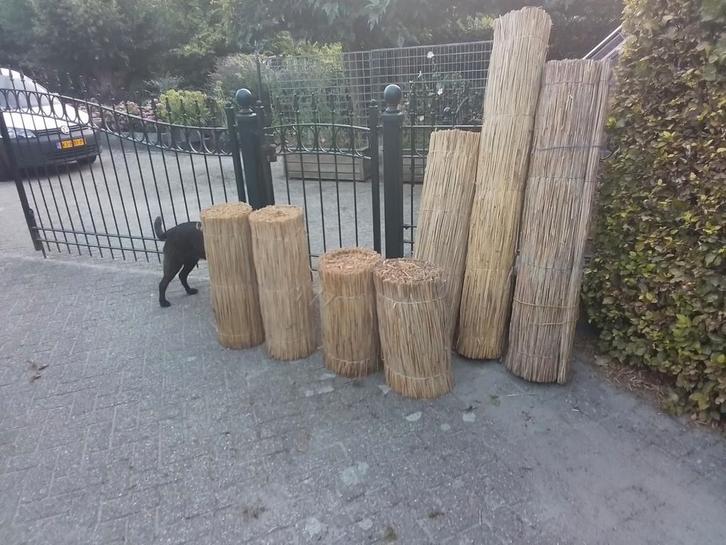 Rieten matten, Tuin en Terras, Schuttingen, Zo goed als nieuw, Minder dan 3 meter, Ophalen