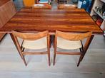 Deense vintage teakhouten eettafel midcentury, Huis en Inrichting, Tafels | Eettafels, Ophalen, 200 cm of meer, 50 tot 100 cm