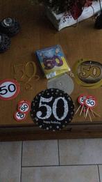 50 jaar Feestartikelen  verjaardag of 50 jaar getrouwd, Hobby en Vrije tijd, Feestartikelen, Ophalen of Verzenden, Zo goed als nieuw