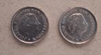 7 Dubbeltjes Koningin Juliana nikkel oude muntjes 10 cent, Ophalen of Verzenden, Koningin Juliana, 10 cent, Setje