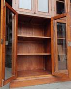 Eendelige Oude Vitrinekast | Buffetkast | Linnenkast #2564, Antiek en Kunst, Antiek | Meubels | Kasten, Ophalen of Verzenden