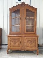 Prachtige Queen Ann Stijl vitrinekast Het kan geleverdworden, Ophalen, 100 tot 150 cm, Eikenhout, 150 tot 200 cm