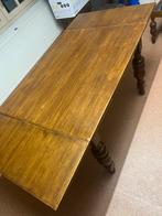 Antieke uitschuiftafel met 4 stoelen, Huis en Inrichting, Ophalen, Gebruikt, 100 tot 150 cm, Eikenhout