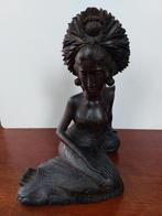 Houten beeld van Balinese vrouw, Antiek en Kunst, Kunst | Beelden en Houtsnijwerken, Ophalen of Verzenden