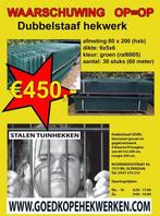 30 x Dubbelstaafs hekwerken 80/200cm €450, Ophalen, Nieuw, 20 meter of meer, Gaas