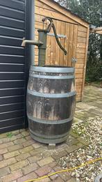 Regenton met pomp - gekocht bij Vatenhandel Slaaf, Tuin en Terras, Regentonnen, 75 tot 150 liter, Ophalen of Verzenden, Zo goed als nieuw
