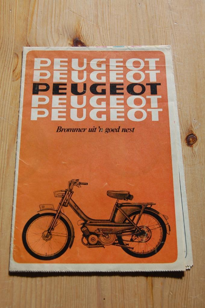 Peugeot modellen 1969 met losse prijslijst 1-1-69, Fietsen en Brommers, Handleidingen en Instructieboekjes, Nieuw, Ophalen of Verzenden
