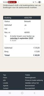 Ticket kraam ijhallen, Twee personen